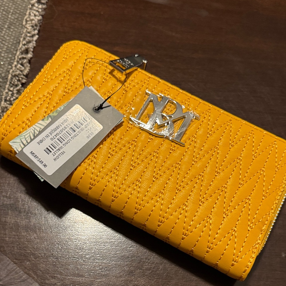 Elegant Yellow Quilted Women's Wallet